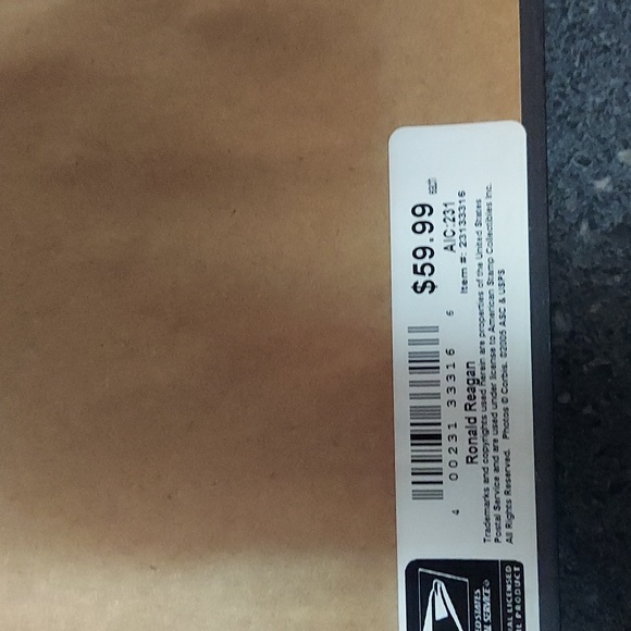 Official USPS President Ronald Reagan Wall decor ...like new - Picture 8 of 12